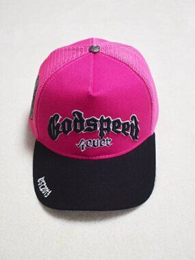 Godspeed Pink and Black Trucker Hat